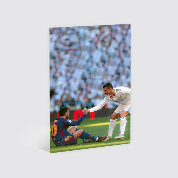 Cuadro Messi y CR7