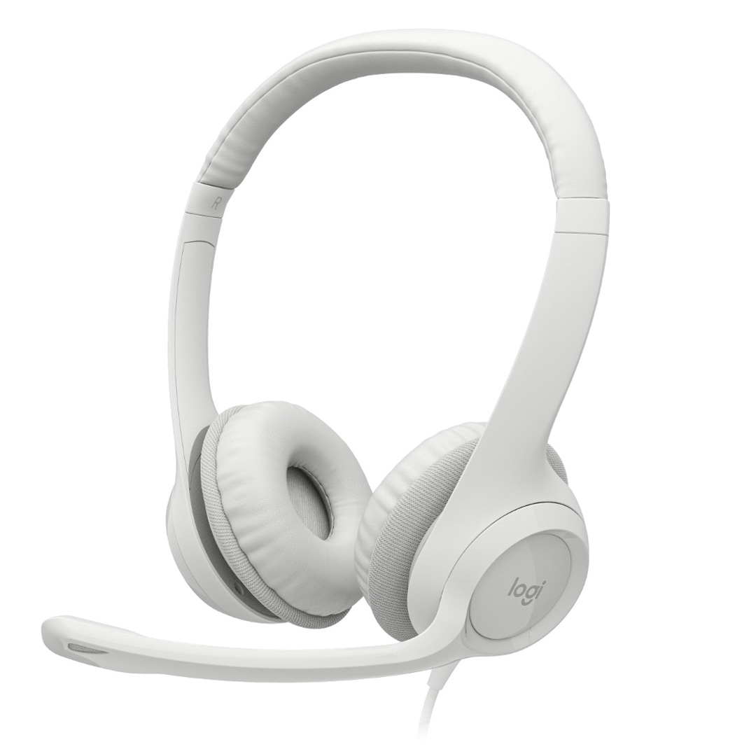 Headset Logitech H390 Off-White