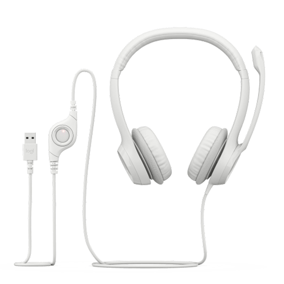 Headset Logitech H390 Off-White - Imagen 2