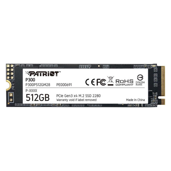 SSD M.2 Patriot P300 512GB - PCIe GEN3
