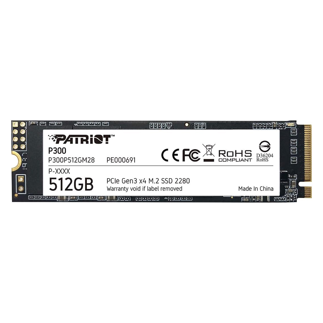 SSD M.2 Patriot P300 512GB - PCIe GEN3