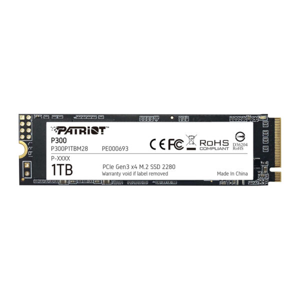 SSD M.2 Patriot P300 1TB - PCIe GEN3