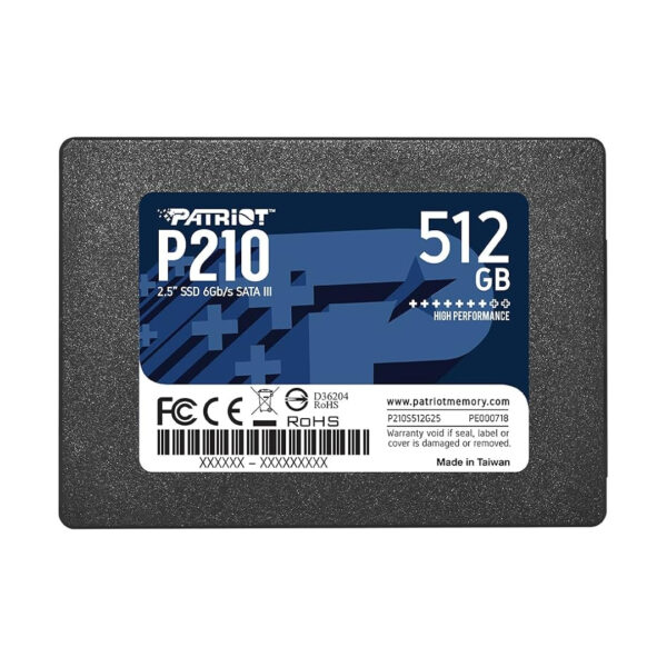 SSD Patriot P210 512GB - SATA 3 2.5"