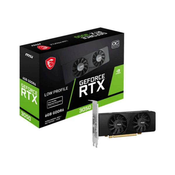 Tarjeta Gráfica MSI- GeForce RTX 3050 Low Profile 6G OC - PCI Express 3.0 x16