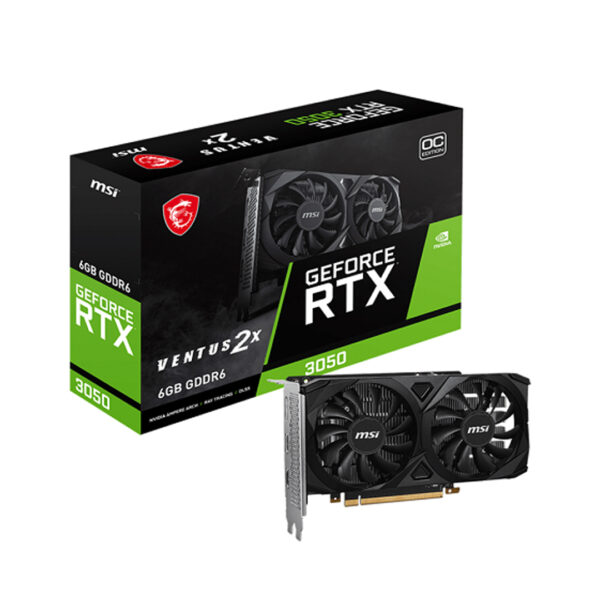 Tarjeta Gráfica MSI - GeForce RTX 3050 VENTUS 2X 6G OC - PCI Express 4.0 x16